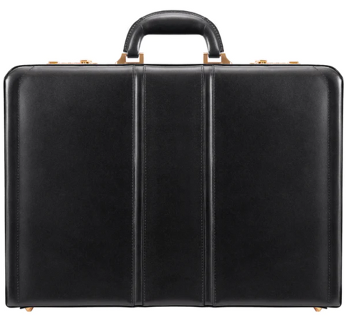 McKlein Daley Leather Attache Case (Black)