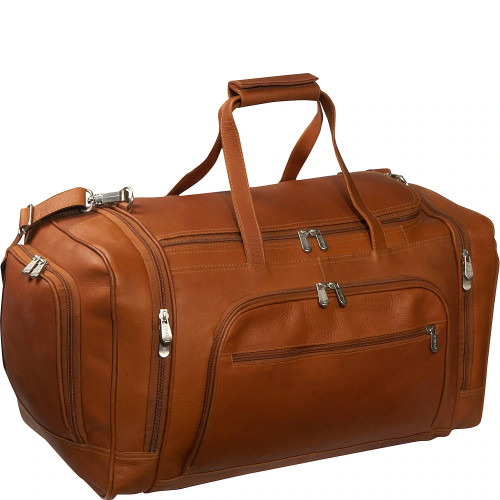 Piel Leather Multi Compartment Duffel Bag 2462