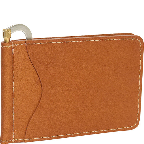 Piel Leather Bi-Fold Money Clip Wallet 9067