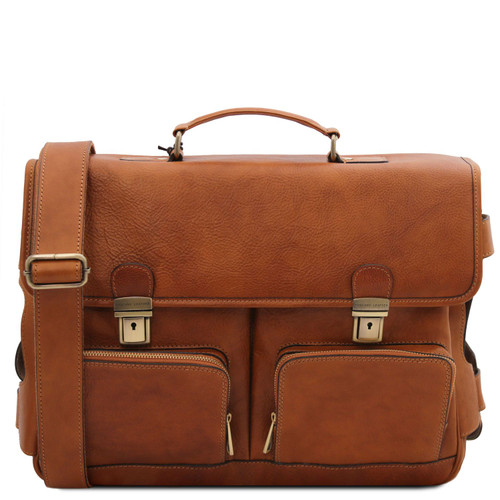 Tuscany Leather Ventimiglia Leather Briefcase (Natural)