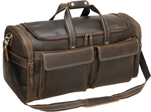 Pratt Leather Weekender Duffle Bag