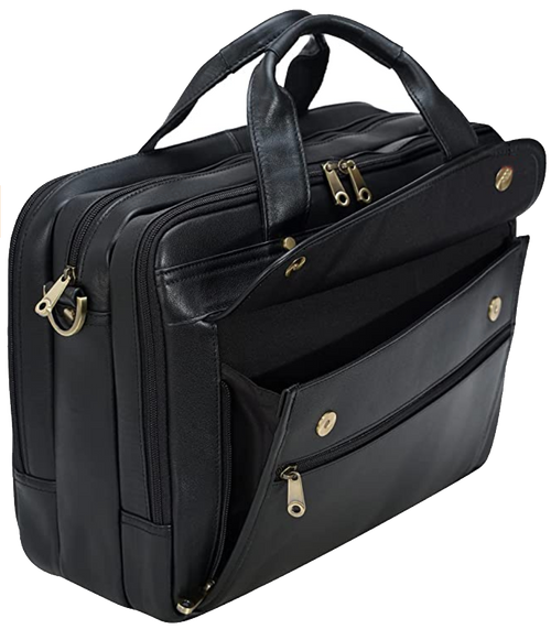 Edmond Leather Professional Laptop Briefcase