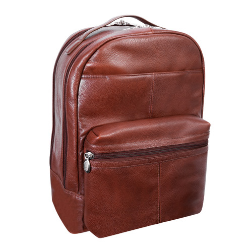 McKlein Montclare 13.3 Leather Tablet Briefcase - Brown