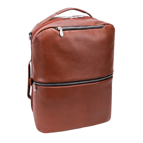 McKlein Montclare 13.3 Leather Tablet Briefcase - Brown