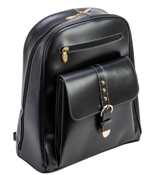 McKlein Madison 11" Leather Laptop Tablet Business Backpack