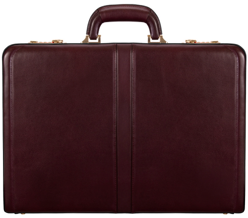 McKlein USA Harper Attache Case (Burgundy)