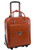 McKlein La Grange Leather Briefcase on Wheels 9649 Brown