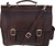Piel Leather European Laptop Briefcase Chocolate