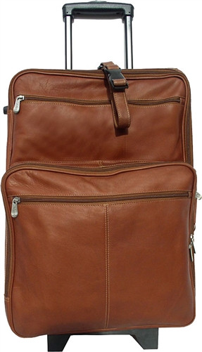 Piel Leather 22 Inch Wheeled Traveler 2020 Leather Rolling