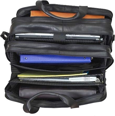 Claire Chase Jumbo Executive Laptop Computer Briefcase 154XL
