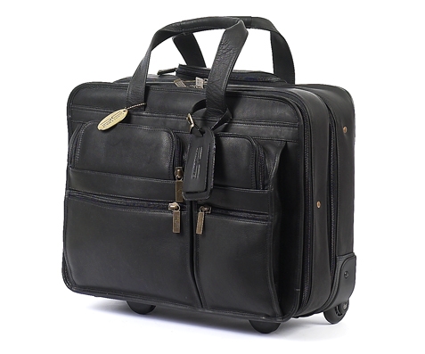 Claire Chase 151E Black Executive Computer Briefcase Black