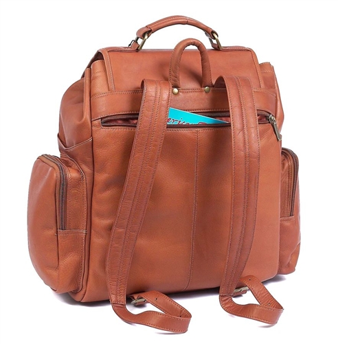 Claire Chase Jumbo Leather Backpack 329 Leather Laptop Backpack