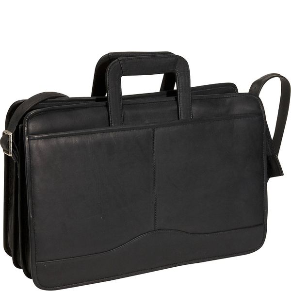 David King Triple Gusset Drop Handle Briefcase 134