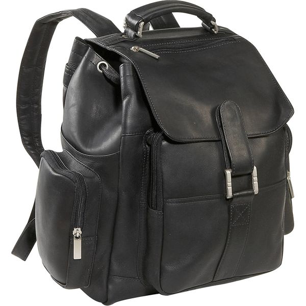 David King Top Handle Leather Backpack