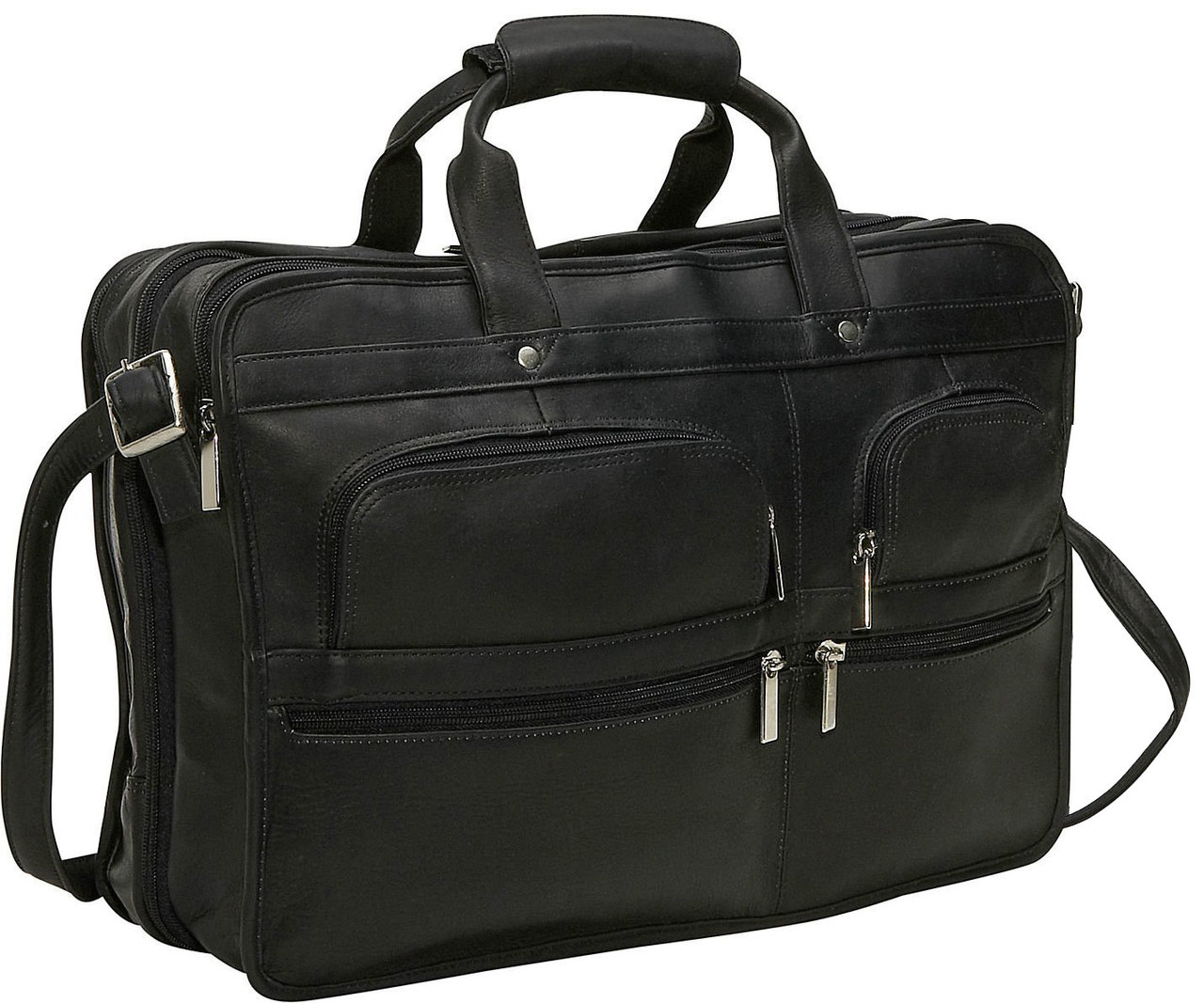 Edmond Leather Delegate Laptop Briefcase