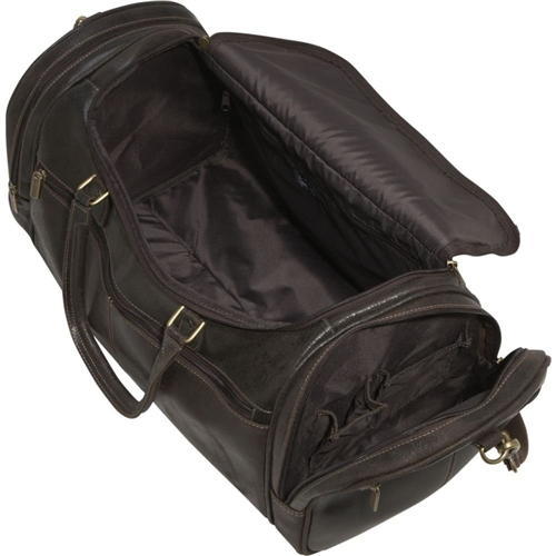 Denver Leather Travel Duffle Bag | Dark Briar