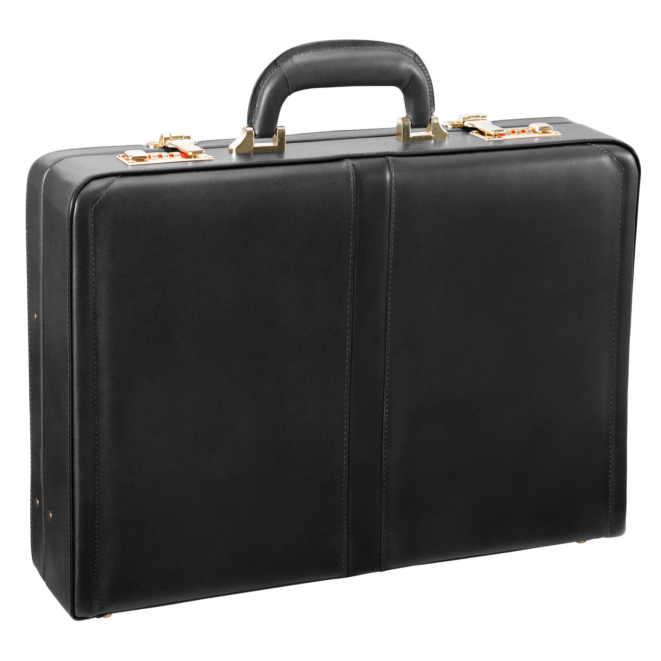 McKlein Reagan Leather Attache Case (Black)