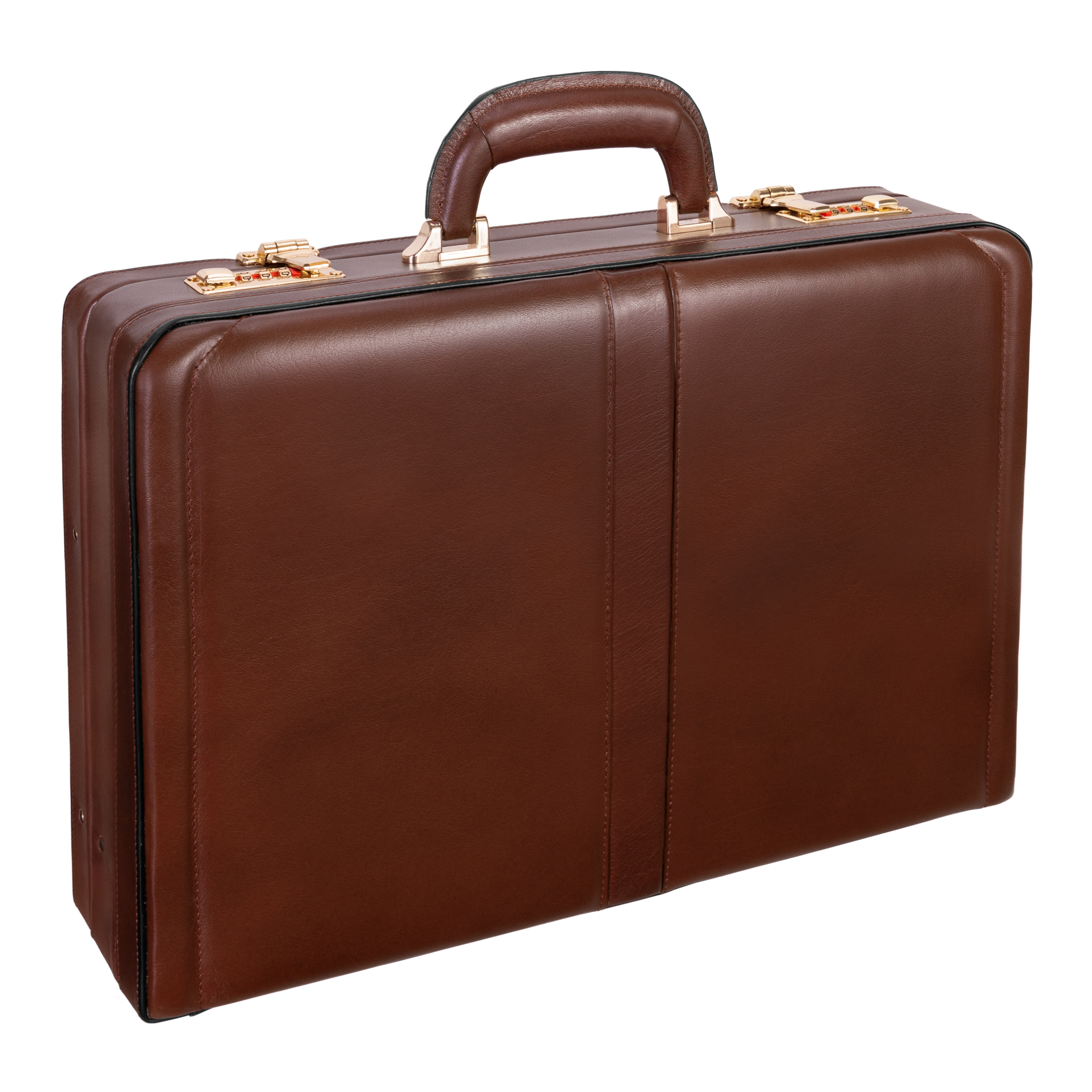 McKlein USA Harper Boston Attache Case (Brown)