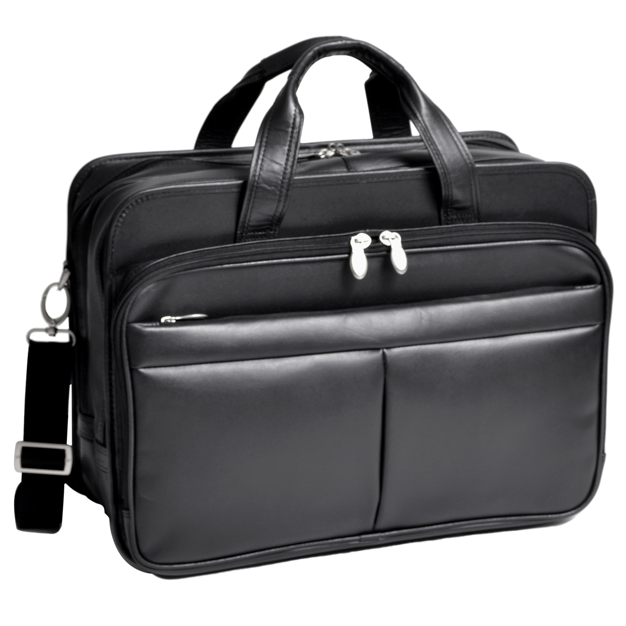 Samsonite Black Expandable Leather Business Case