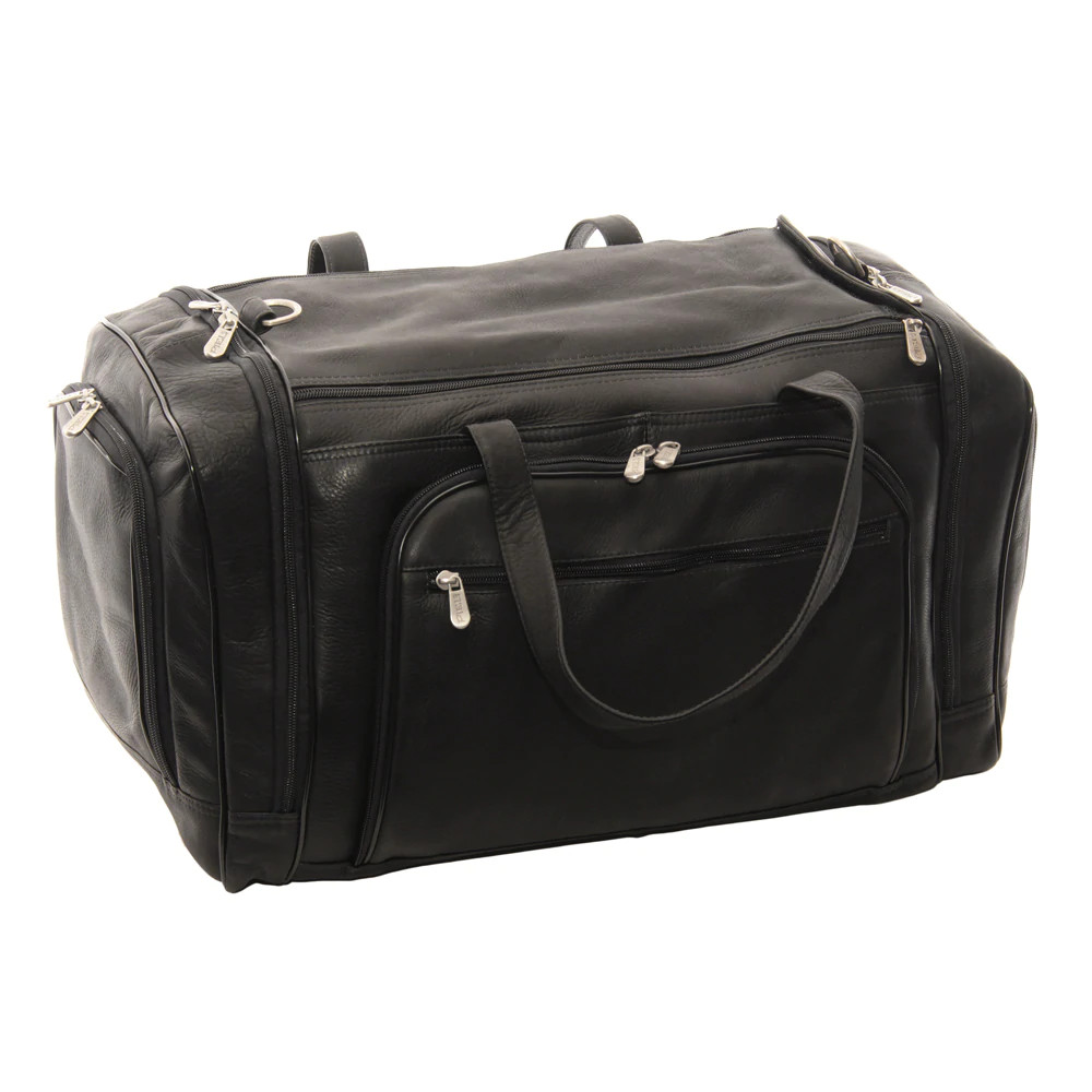 Piel Leather 2462 Multi Compartment Duffel Bag