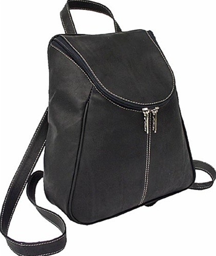 Piel Leather U-Zip Backpack 2466 Leather Backpack Purse Handbag