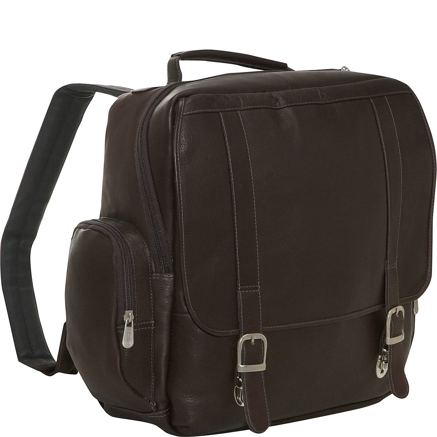 Piel Leather Vertical Computer Backpack 2620 Leather Laptop Backpack