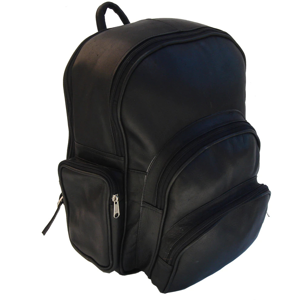 black leather expandable backpack Travel for Women This eco Piel Leather Expandable Leather Backpack