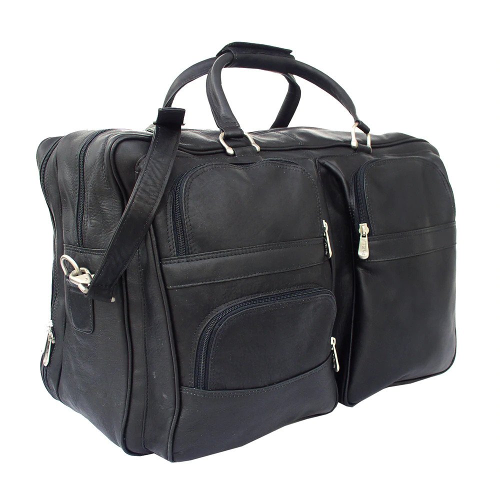Piel Leather Computer Carry-All Bag - Saddle