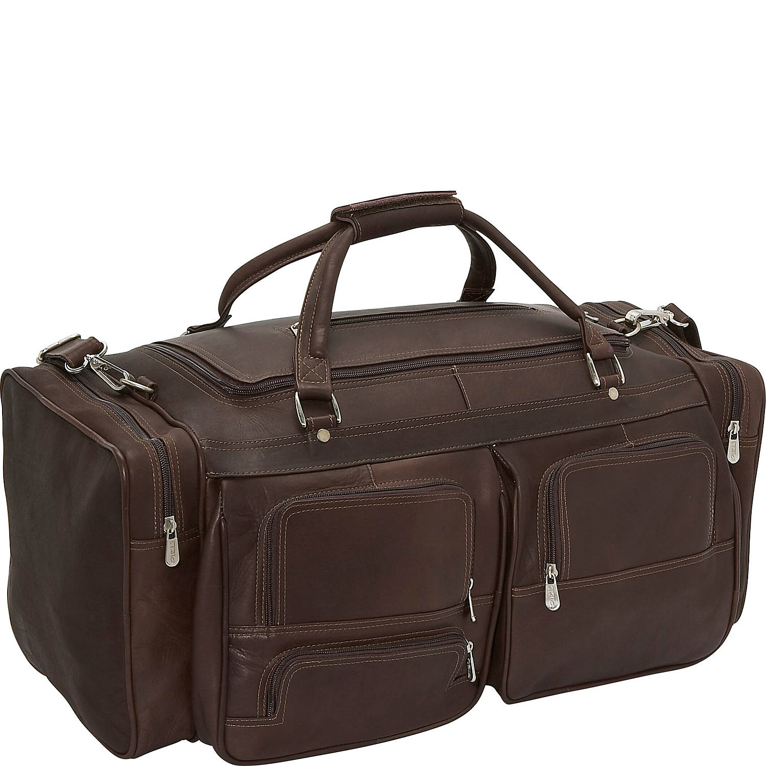 Piel Leather 9122 24 Inch Duffel With Pockets