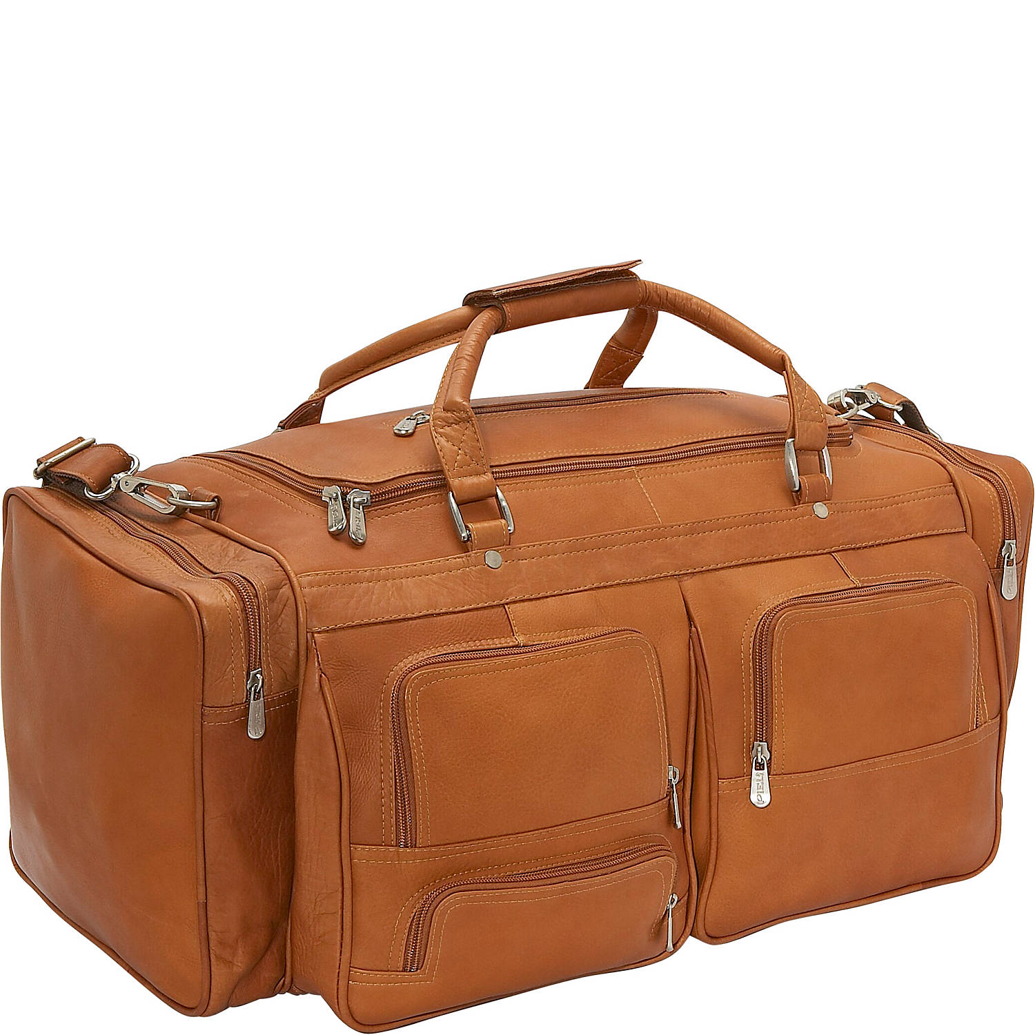 Piel Leather 9122 24 Inch Duffel With Pockets