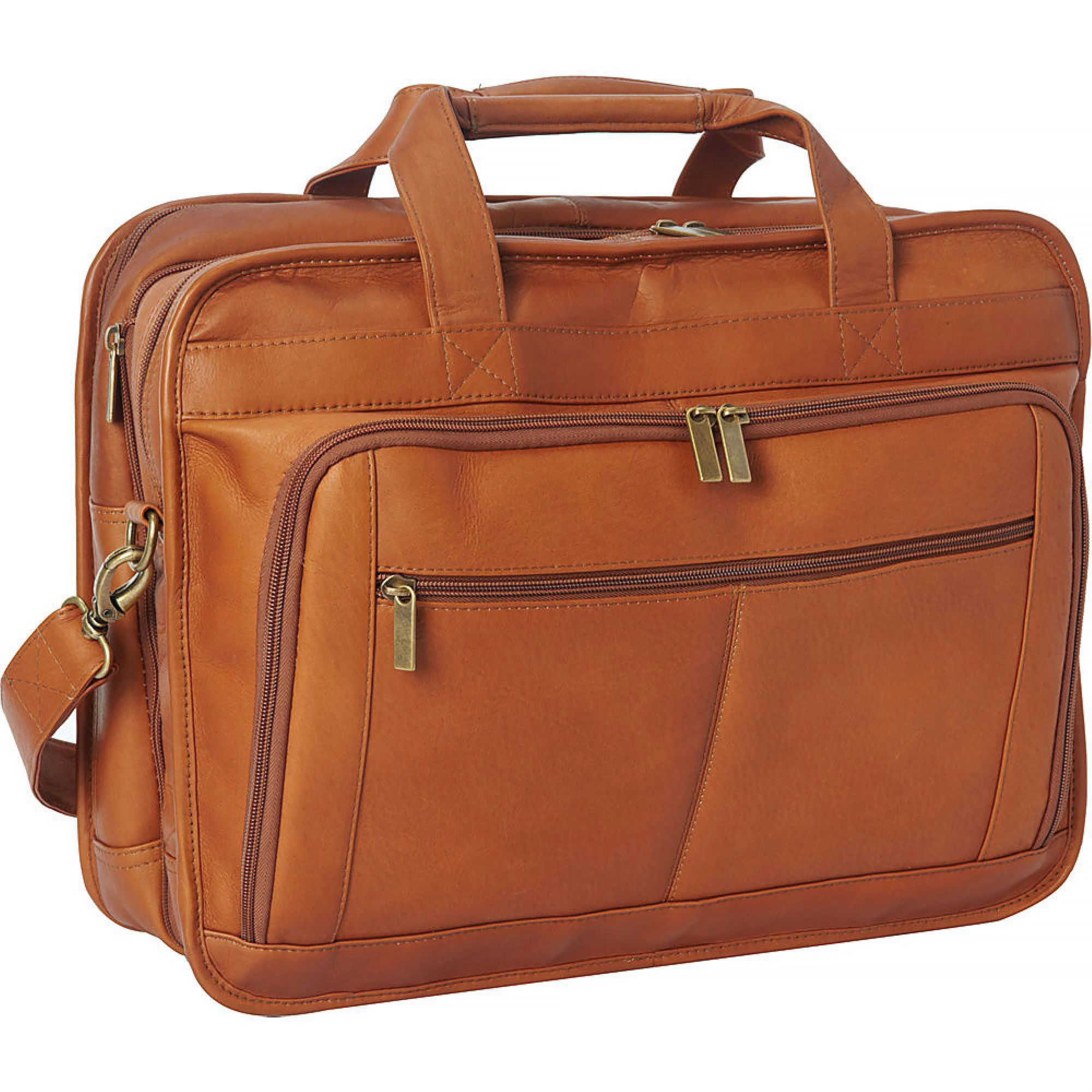 Genuine Leather Laptop Messenger Bag For Men holds upto 16 Inch