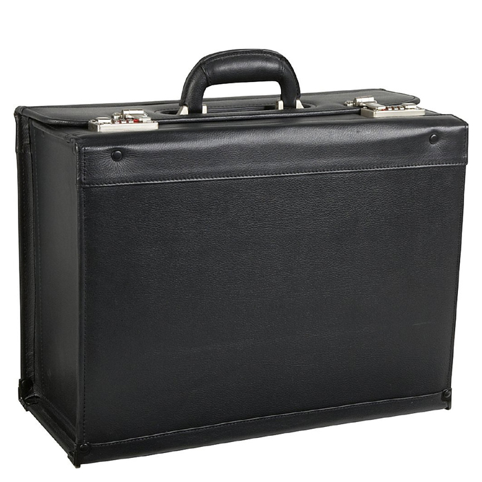 Amerileather Black Leather Pilot Case - Main Image