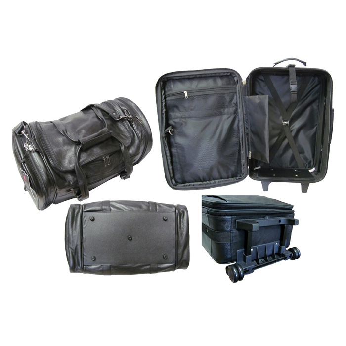 Amerileather Leather Two Piece Carry-On Luggage Set 7002-0