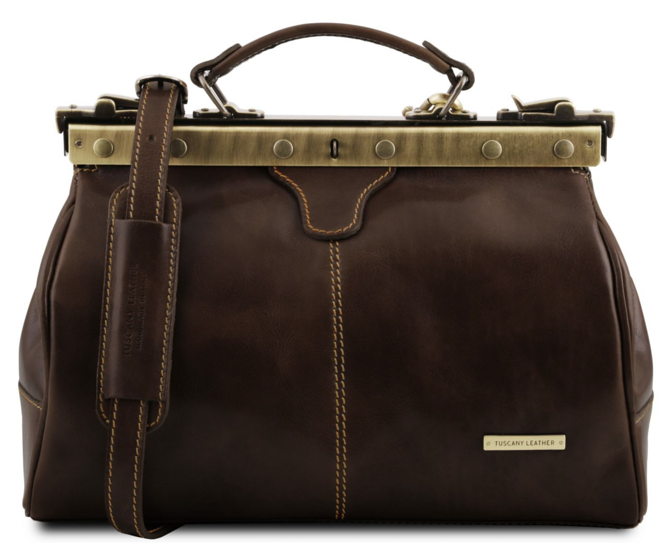 Madrid Gladstone Leather Bag - Small size