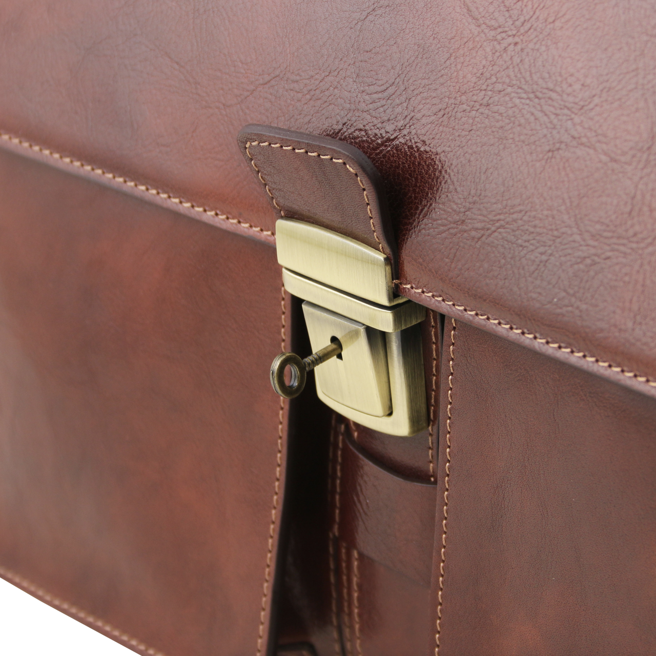 Buccio Palermo Italian Leather Messenger Bag Briefcase