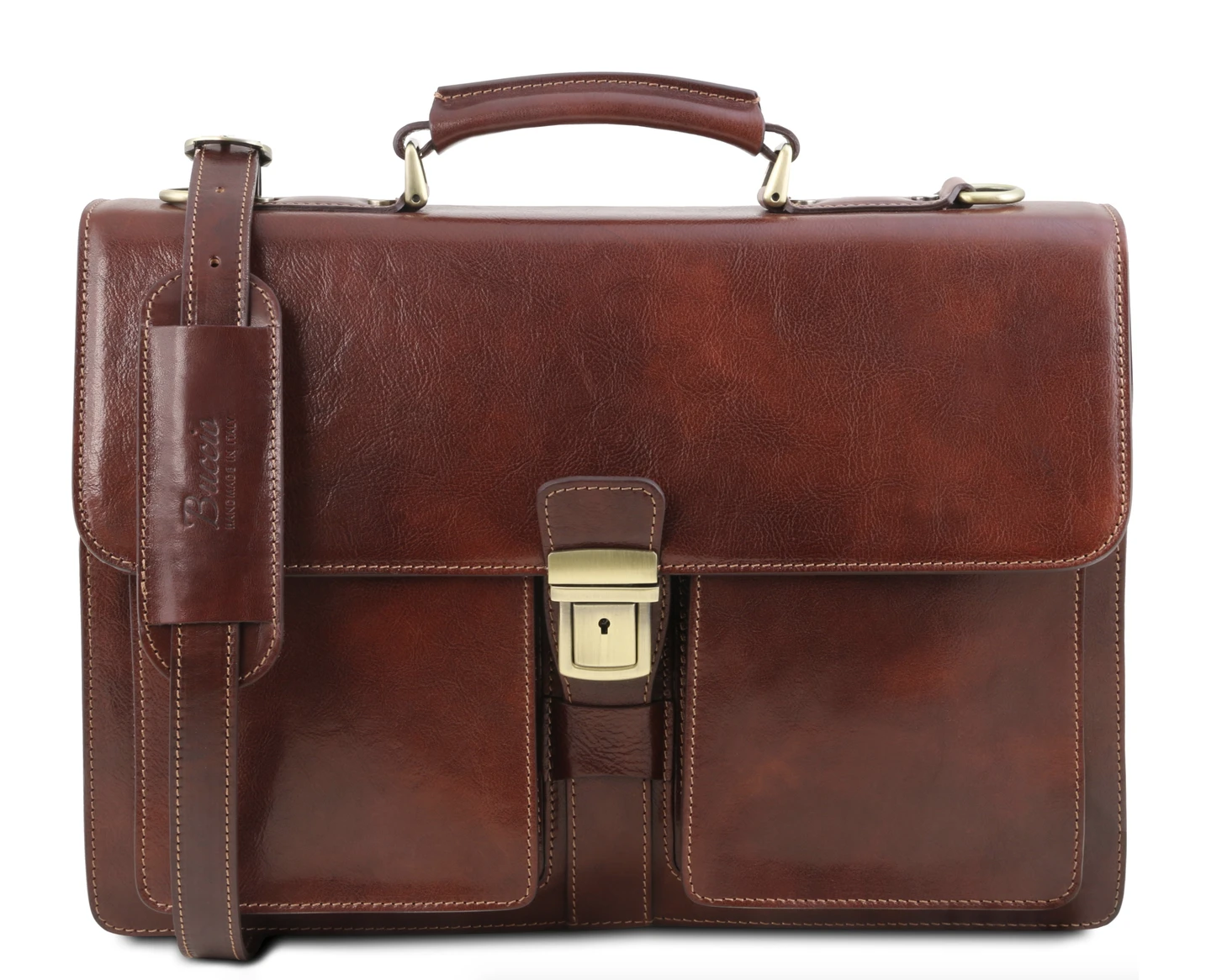 Buccio Ragusa Italian Leather Briefcase