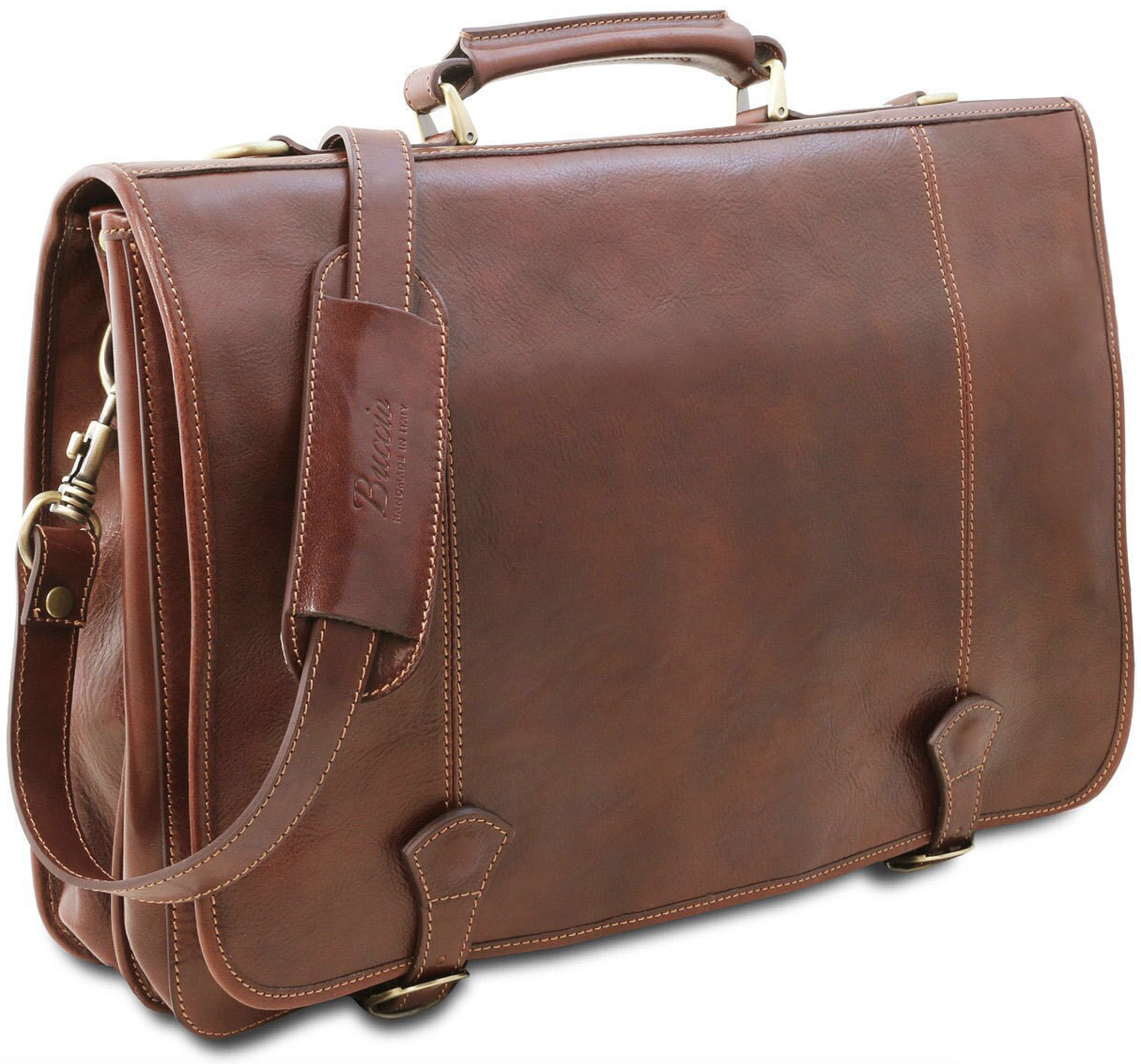Fashion Men's Leather Messenger Bag Crossbody Shoulder Bags Business  Satchel