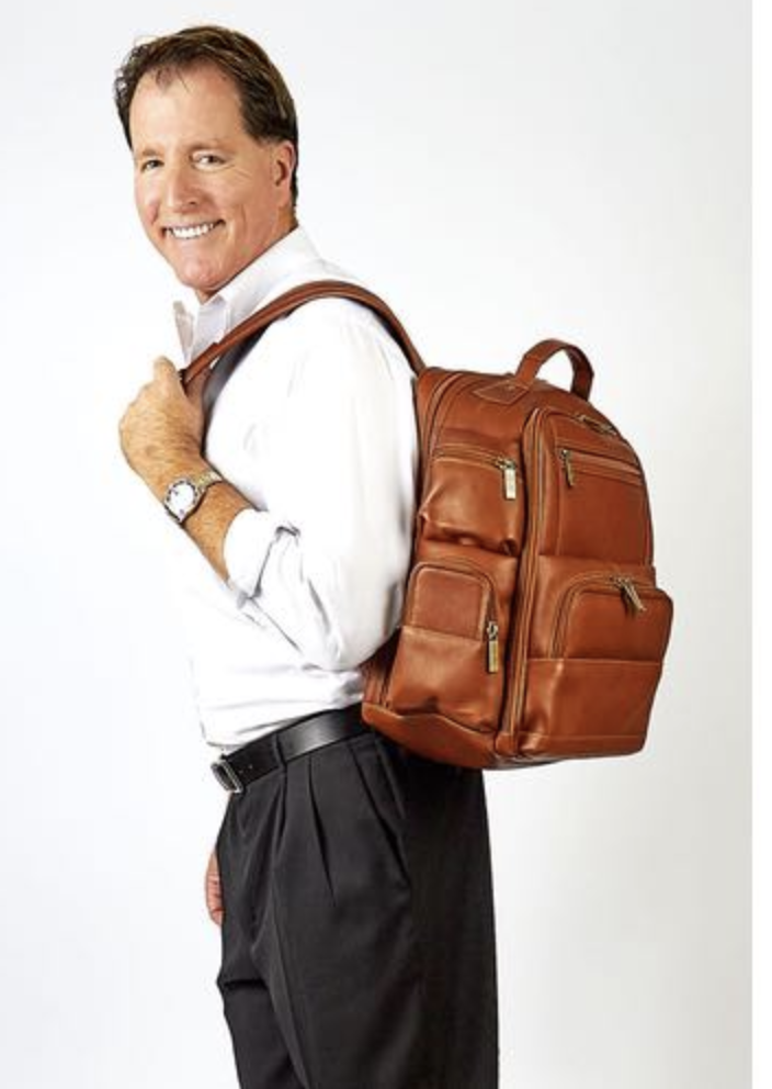claire chase leather backpack Legendary Jumbo Business Backpack, Dark Brown Holds everything you could ever want including a 17 inch diagonal laptop in a special secure compartment Claire Chase 335 Portofino Computer