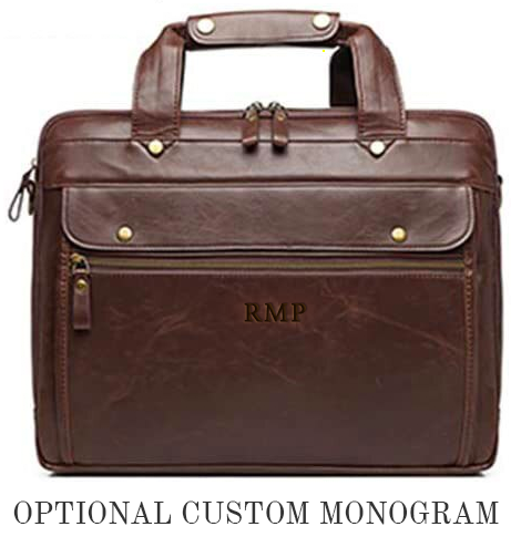 Edmond Leather Delegate Laptop Briefcase