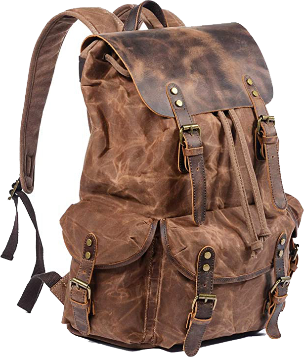 Pratt Leather Waxed Canvas Rucksack Pratt Leather Waxed Canvas Rucksack