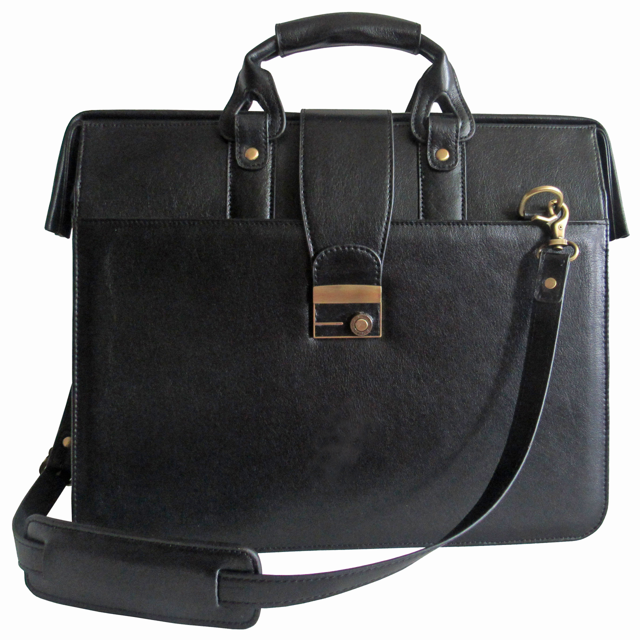 バーバリービジネスバック・ドクターズバック Edmond Leather Doctor Bag Business Briefcase Attorney Briefbag