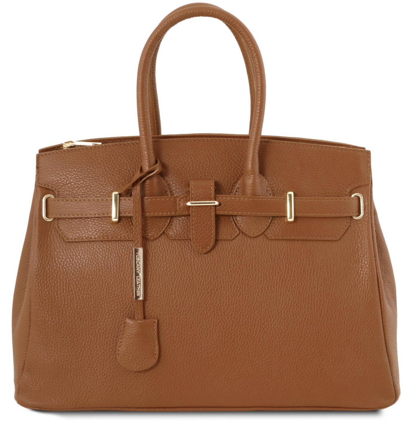 TUSCANY LEATHER///TL BAG ロゴ 2way ハンドバッグ Tuscany Leather TL Bag Leather Handbag With Golden Hardware