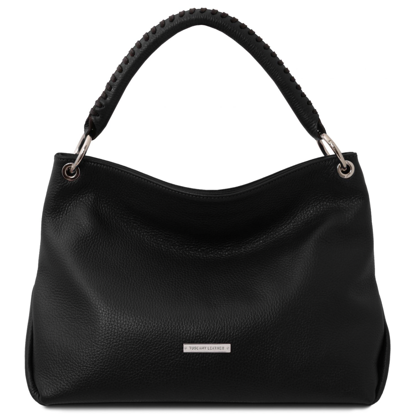ハンドバッグ【TUSCANY LEATHER】送料無料関税込 フラップバッグ Tuscany Leather TL Bag Soft Leather Handbag (Black)
