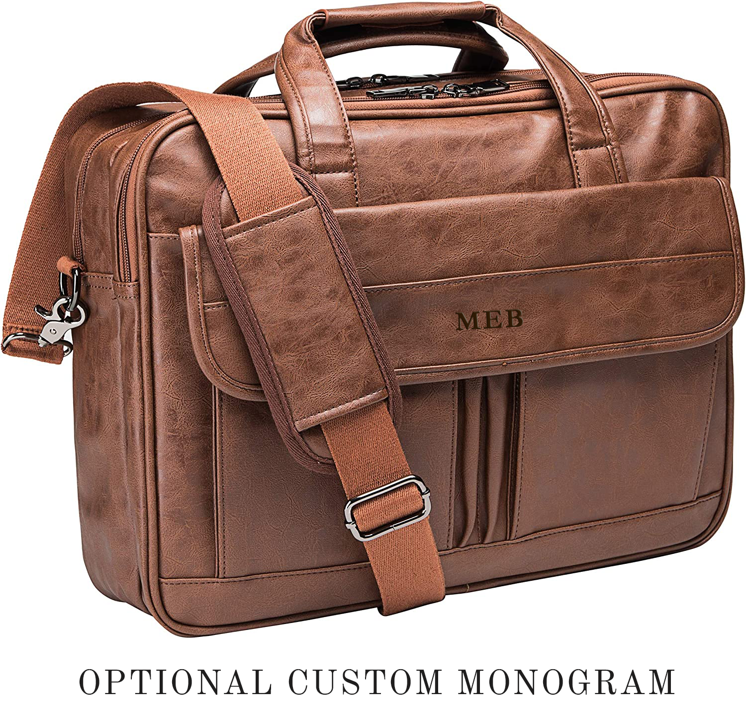 Edmond Leather Expandable Attache Case