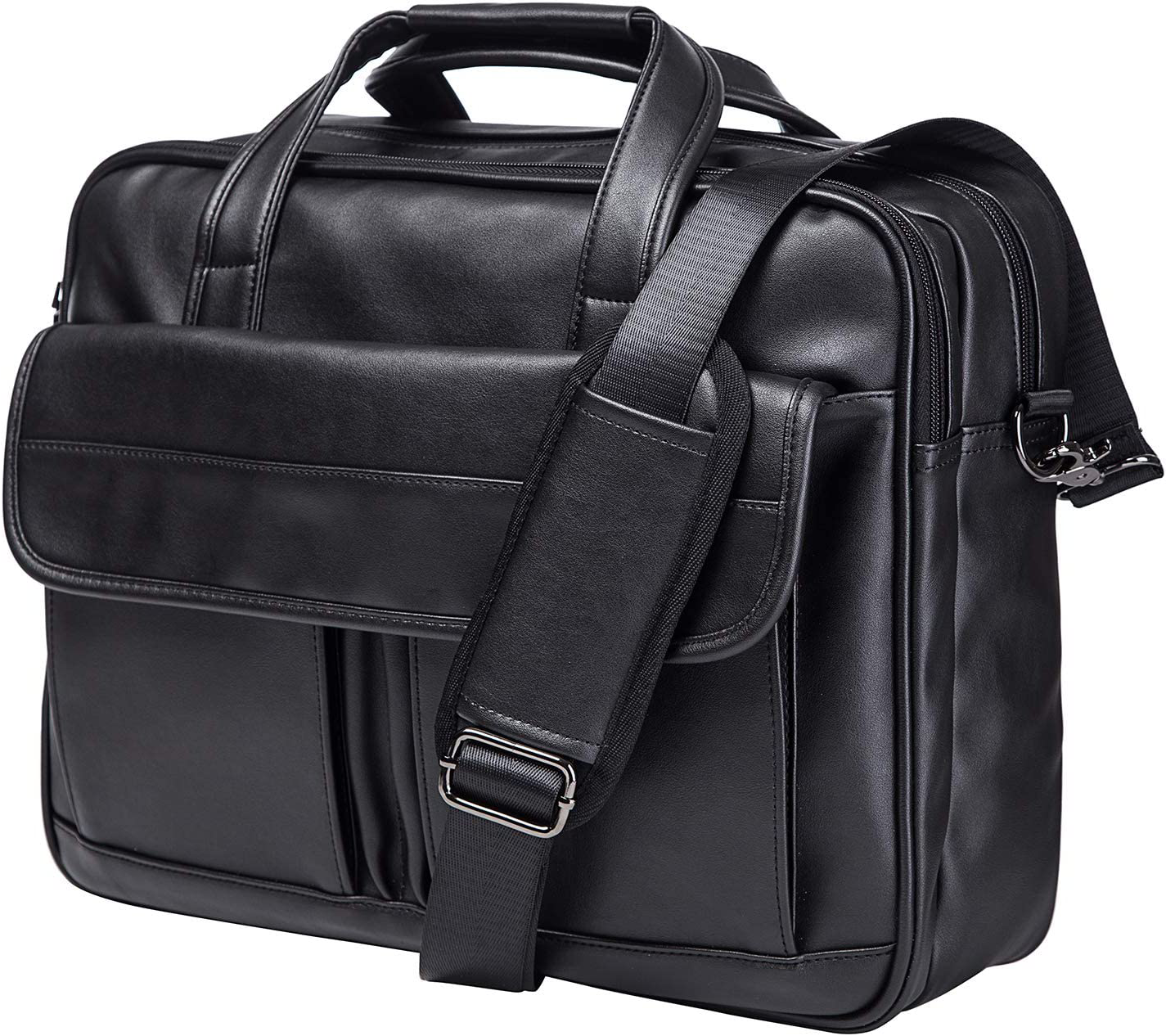 Edmond Leather Delegate Laptop Briefcase