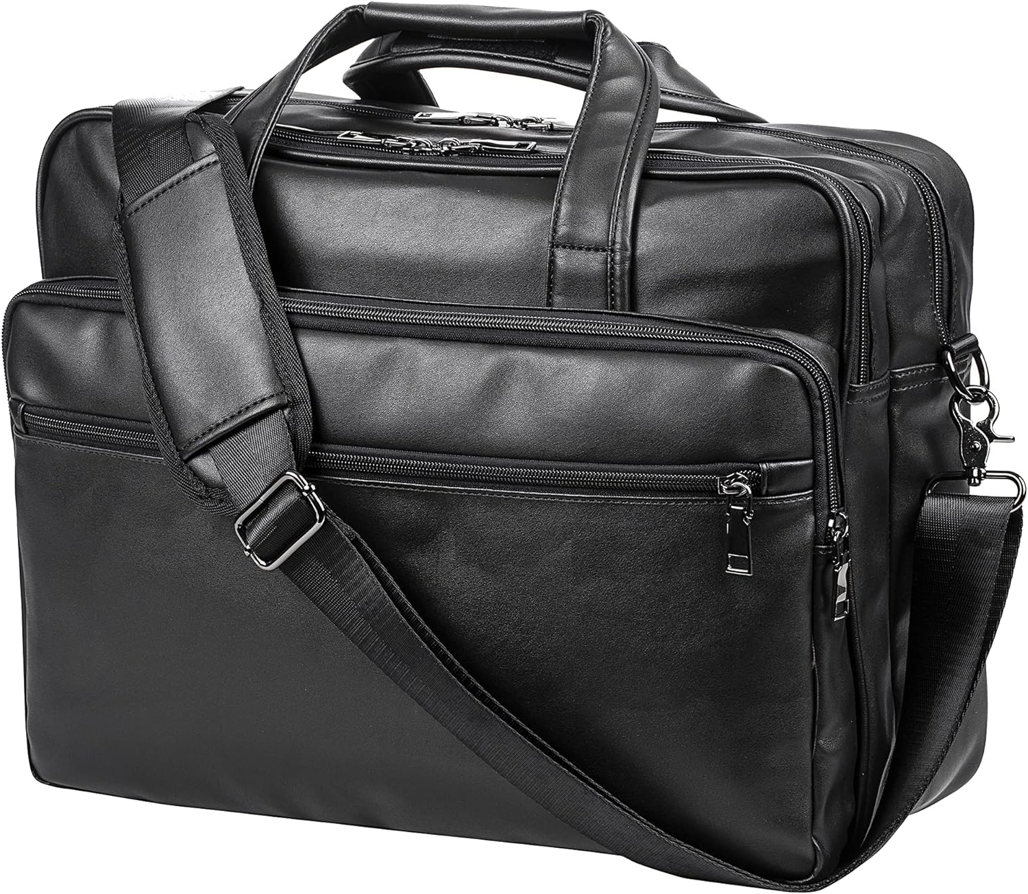 Edmond Leather Laptop Business Briefcase - Main Image