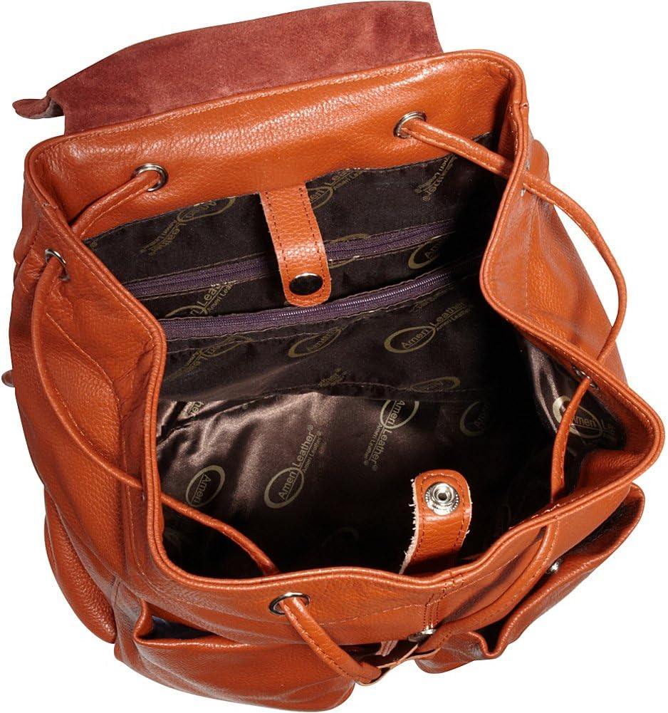 Amerileather Urban Buckle-Flap Backpack