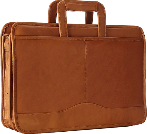David King Triple Gusset Drop Handle Briefcase 134