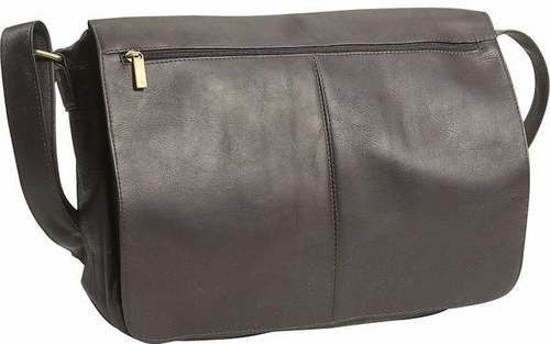 David King Full Flap Messenger Bag East West Leather Messenger Bag