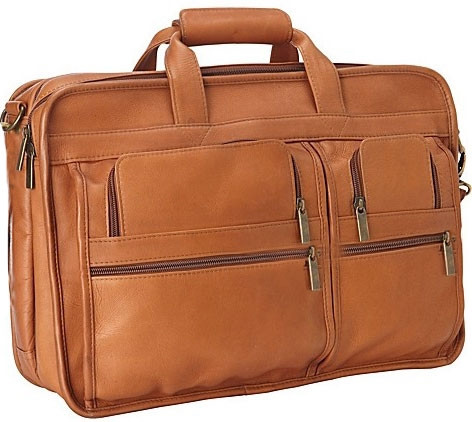 leather expandable briefcase